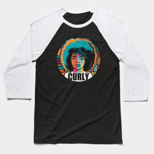 Curly Girl Baseball T-Shirt